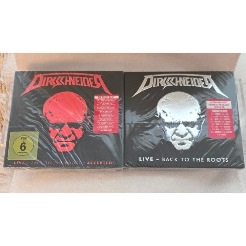 Dirkschneider Live - Back to the Roots / Accepted! Sealed CD DVD Digipak Lot
